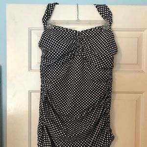 Women’s retro polka dot bathing suit